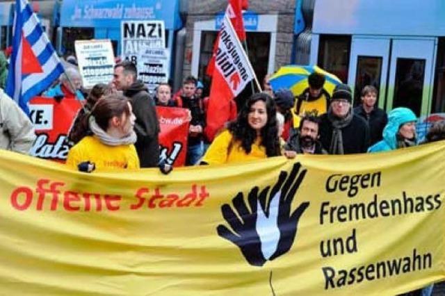 Demo gegen Rassismus und rechte Gewalt