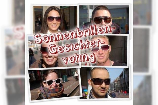 Wer hat das schnste Sonnenbrillengesicht?