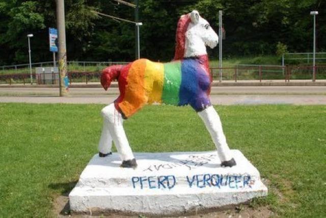 Pferd Verqueer gratuliert zum Geburtstag