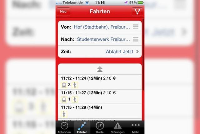 fudders App-Check: Die Fahrplan-App der Freiburger Verkehrs AG