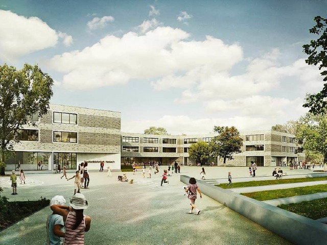 So soll die Staudinger-Gesamtschule eines Tages aussehen.   | Foto: grafik: Architekturbro Sacker