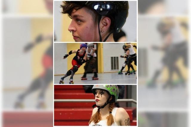 Rollerderby in Straburg: Netzstrmpfe und blaue Flecke