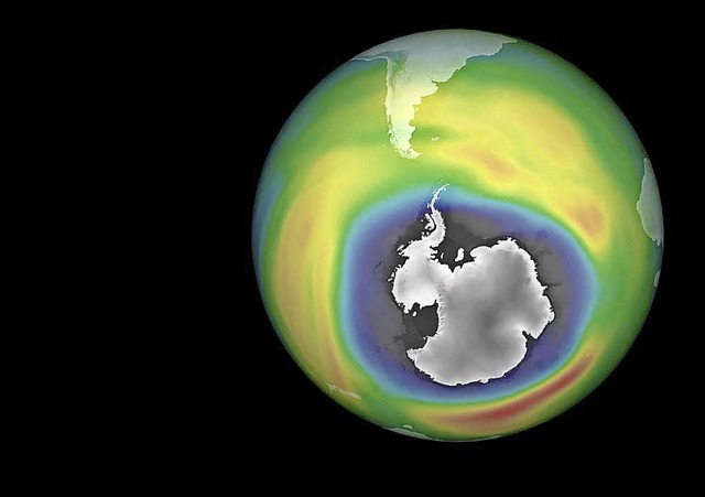 Das Ozonloch ber der Antarktis wird kleiner.   | Foto: dpa