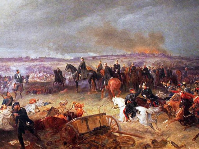 Die Schlacht von Kniggrtz am 3. Juli...emlde von Georg Bleibtreu (1828-1892)  | Foto: bz