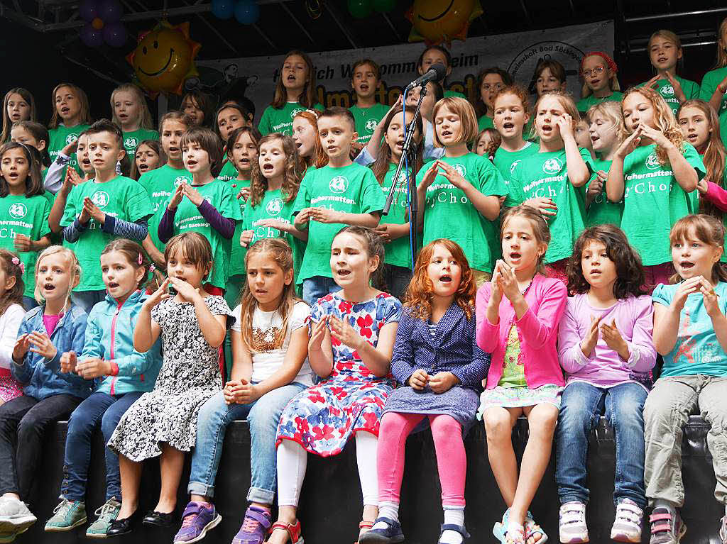 Kunterbunt war das Programm beim Jubilum des Badmattenfests.