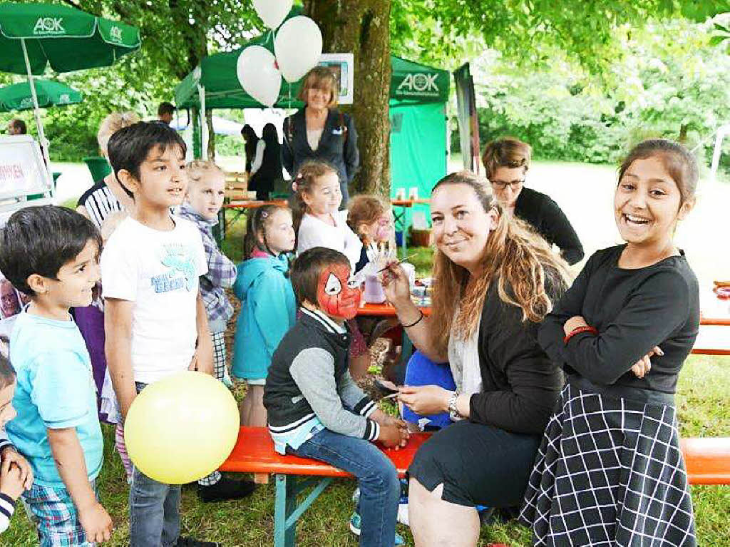 Kunterbunt war das Programm beim Jubilum des Badmattenfests.