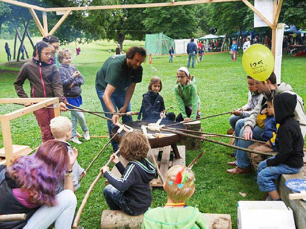 Kunterbunt war das Programm beim Jubilum des Badmattenfests.