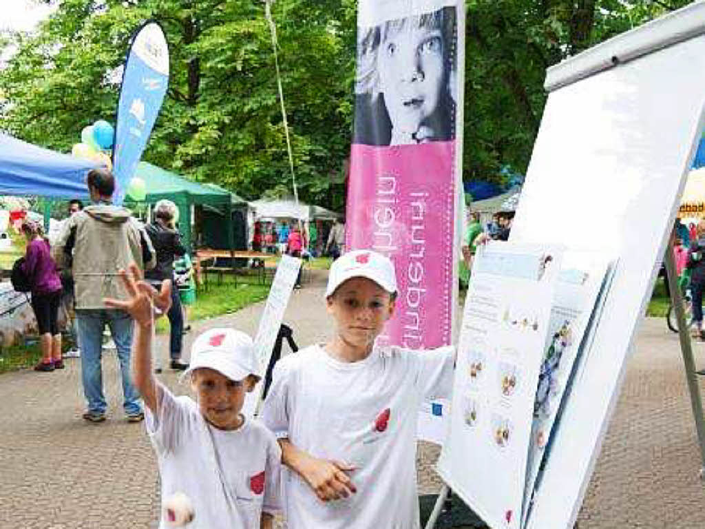 Kunterbunt war das Programm beim Jubilum des Badmattenfests.