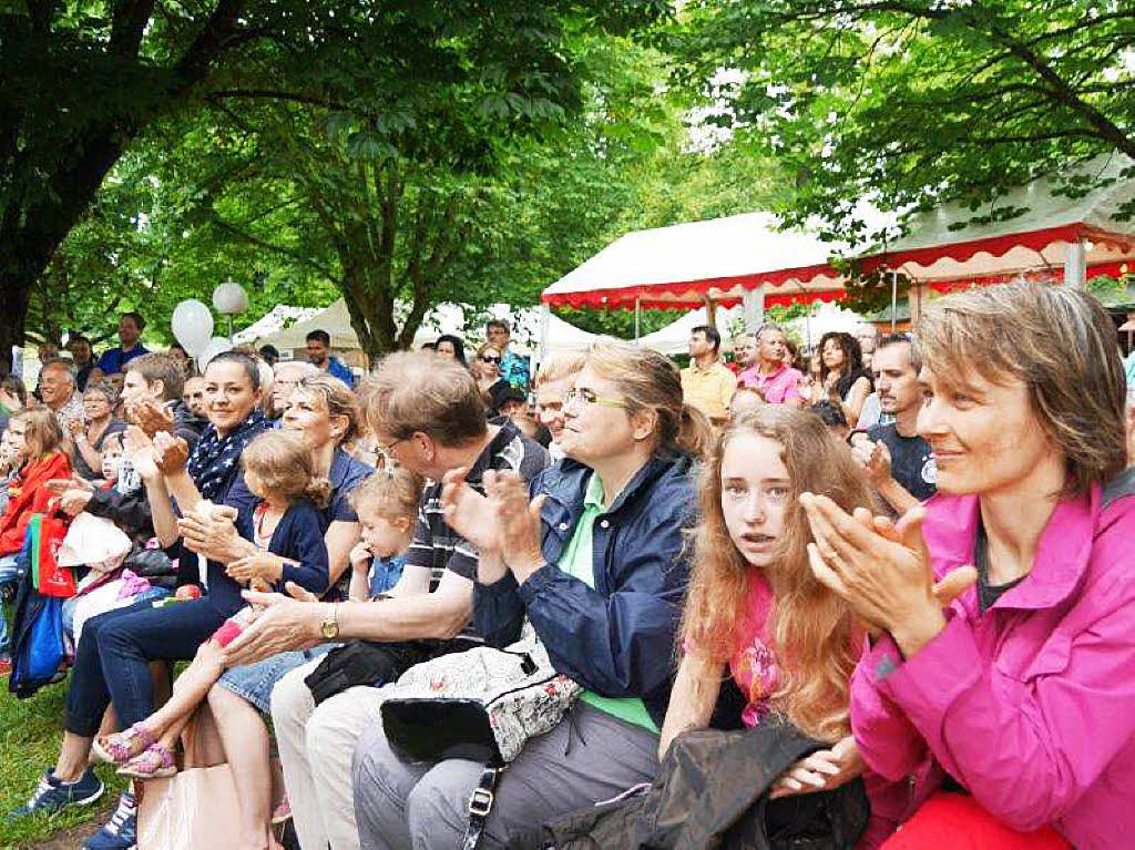 Kunterbunt war das Programm beim Jubilum des Badmattenfests.