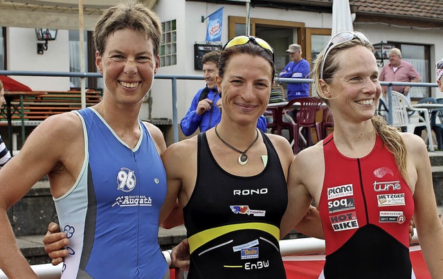 Geschafft: Siegerin Rebecca Kaltenmeie...ter Bad Sckingen), die Fnfte wurde.   | Foto: Anja Bertsch