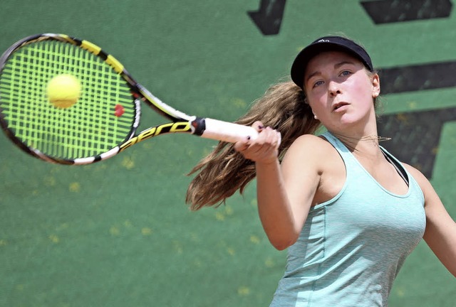 Julia Biester war Satz vor, verlor aber im Match-Tiebreak.   | Foto: uwe Rogowski