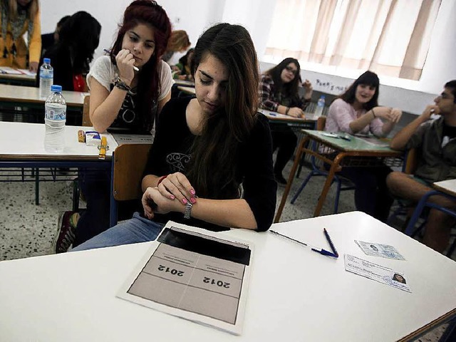 Die meisten Absolventen griechischer U...en derzeit in ihrer Heimat keinen Job.  | Foto: dpa