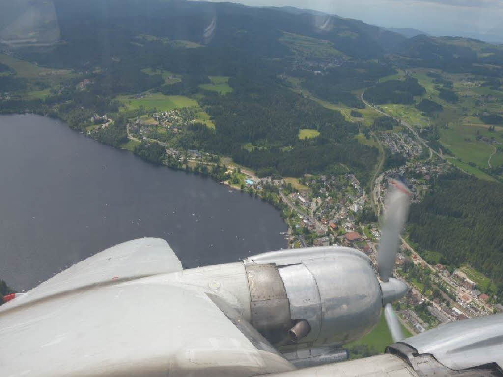 Die Breitling Super Constellation des Schweizer Vereins SCFA zu Gast auf dem Flugplatz Bremgarten