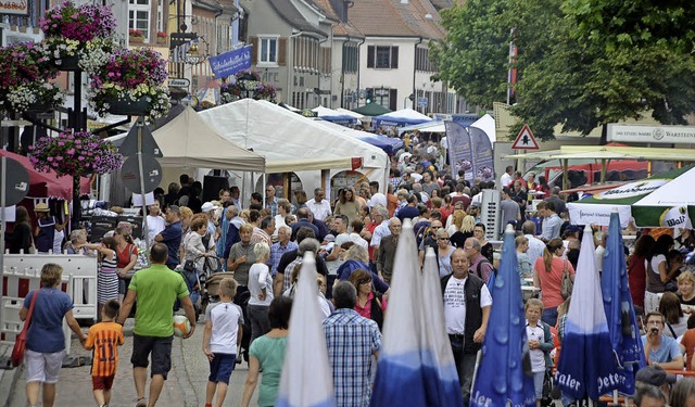 Bei idealem Festwetter war die Stadt Kenzingen sehr gut besucht.  | Foto: Jrg Schimanski