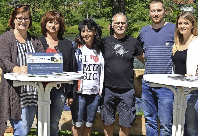 Die Arbeitsgruppe Freizeitsee vom Akti...berger, Tobias Huber und Sabrina Huber  | Foto: Sandhya Hasswani