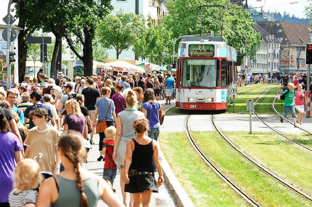 So sah&#8217;s beim Habsburger-Flohmar...hn: sie fhrt sicherheitshalber nicht.  | Foto: Rita Eggstein