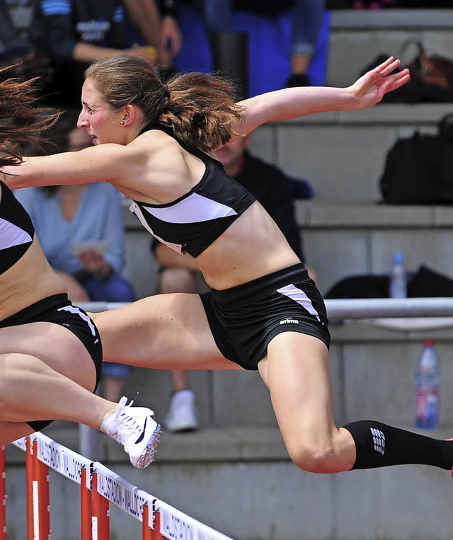 Anna Lena Gamp  gewann den Titel ber ... sicherte sich Gold im Diskuswerfen.    | Foto: heiler