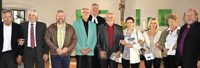 Die Jubelkonfirmanden  mit Pfarrer Andreas Strble in Gersbach   | Foto: gerd sutter