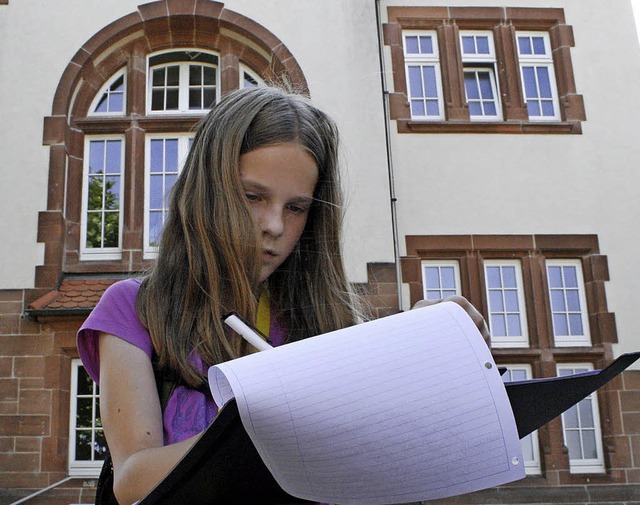 Die Beobachtungen werden von der zehnj...erden die Ergebnisse zusammengetragen.  | Foto: Jonas Hirt