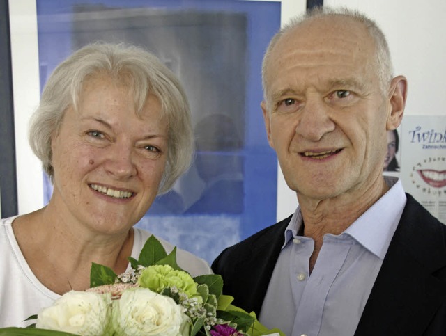 Ursula Auber und Dr. Gheorghe Marchis  | Foto: Martin Pfefferle