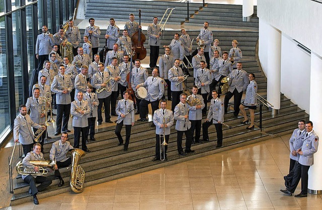 Musikalisch vielseitig: Das Heeresmusikkorps Ulm tritt in Heitersheim auf.   | Foto: Veranstalter/M. Pfefferle