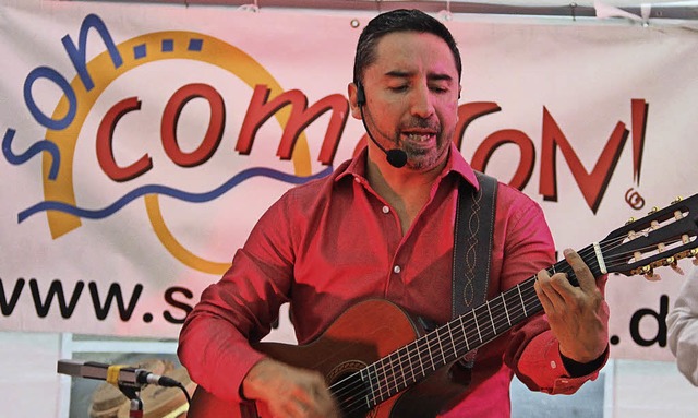 Ricardo Mera und seine Band  Son como ...pielen am Samstag beim Gggelifescht.   | Foto: mow