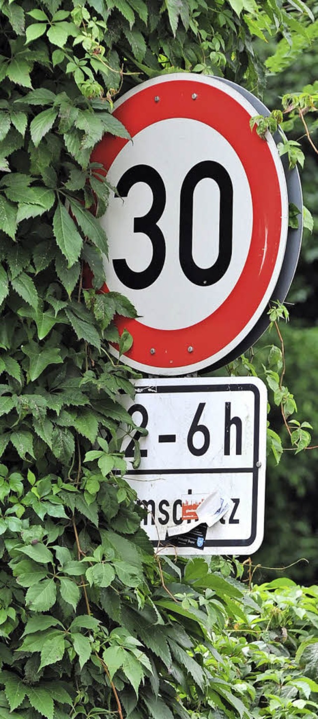 Ein Geschwindigkeitsbegrenzung fr die Ortsdurchfahrt soll Anwohner schtzen.   | Foto: Symbolfoto:dpa