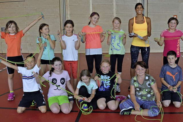 Unter dem Motto &#8222;Skipping Hearts..., Kinder fr den Sport zu motivieren.   | Foto: Rmmele
