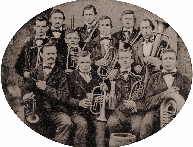 Vor 150 Jahren wurde der Musikverein i...monswald von diesen Herren gegrndet.   | Foto: Verein