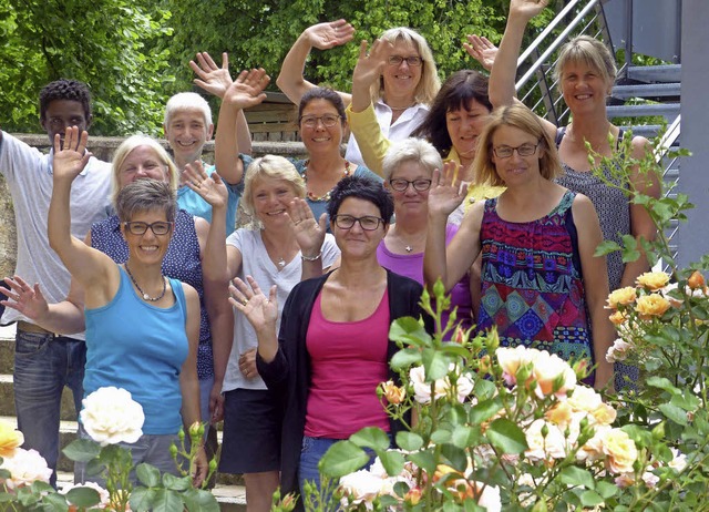 Die neue Gruppe der Alltagsbegleiter u...orin Lucia Eitenbichler (2. v. rechts)  | Foto: Barbara Odrich-Rees