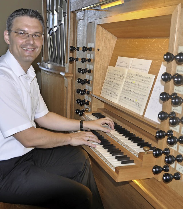 Nutzte die ganze Bandbreite  der Orgel in Hnner: Stephan Kreutz   | Foto: Michelle Gntert