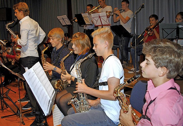 Die Young Lions Big Band der Jugendmusikschule  | Foto: F. Zimmermann