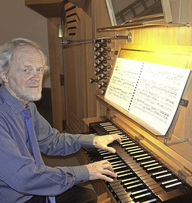 Aus Australien kam  Organist Douglas L...e ein deutsch-franzsisches Programm.   | Foto: Roswitha Frey