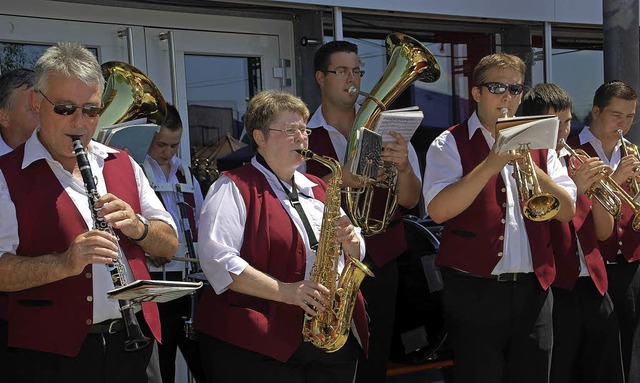 Der Musikverein Gresgen wird am Sonntag zum Frhschoppen aufspielen   | Foto: Steinfelder