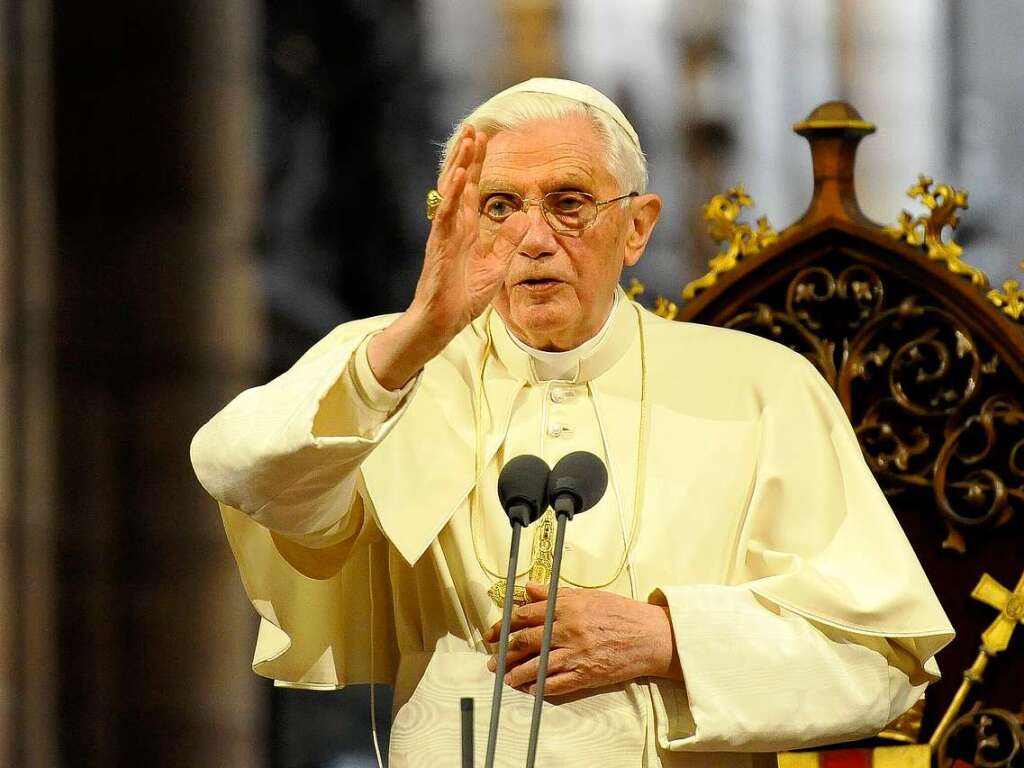 Papst Benedikt XVI. im Freiburger Mnster.