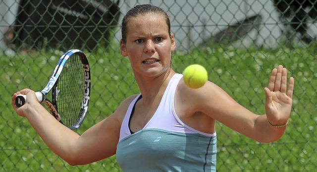 Um sicher zu gehen, noch ein Sieg: die Grenzacherin Sandra Bozinovic   | Foto: Meinrad Schn