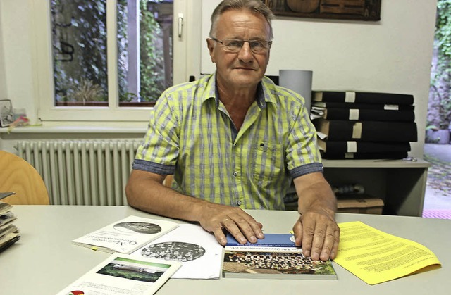 Hermann Baumer, Chronist des Musikvereins.   | Foto: Bernd Fackler