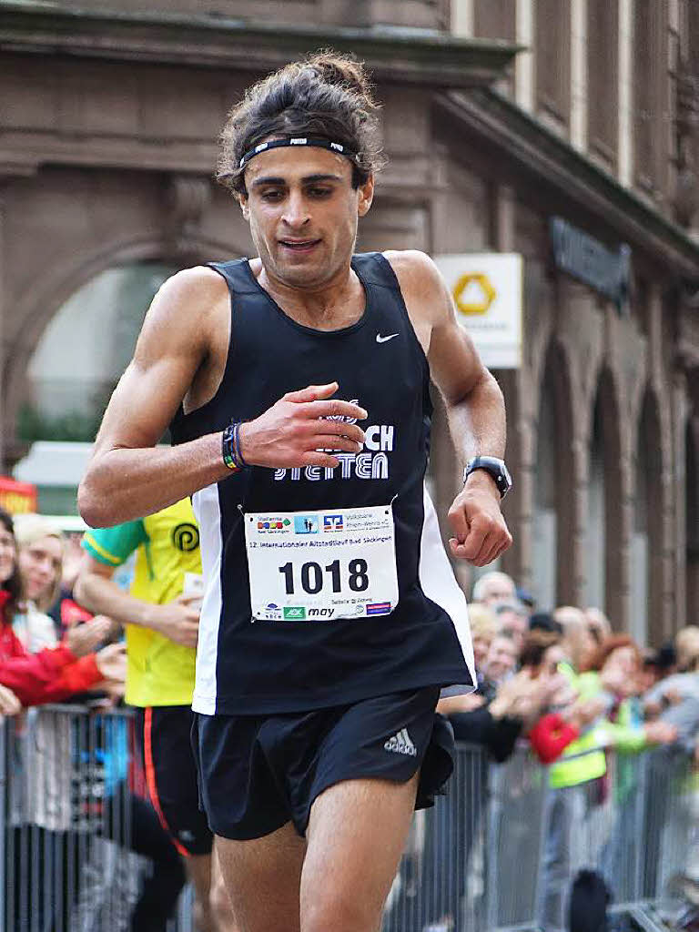 Omar Tareq kam als erster beim Grand-Prix-Lauf ins Ziel.