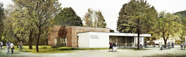 Visualisierung  des geplanten Kulturhauses Simonswald.  | Foto: Architekten Hess-Volk Herbolzheim