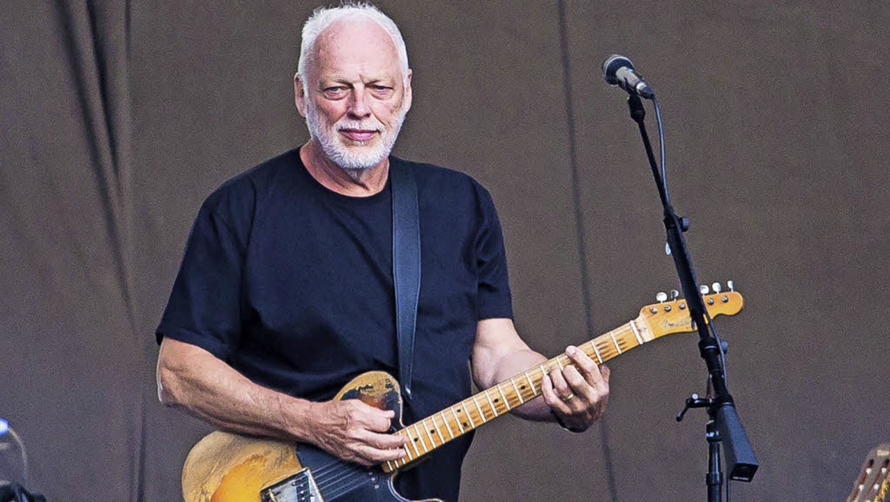 Entspannt und mit Lust bei der Sache: David Gilmour in Stuttgart  | Foto: dpa