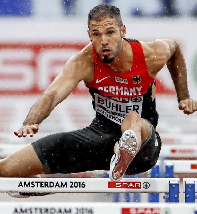 Langsamer als der Olympiasieger, aber ... zu ihm in Rio dabai: Matthias Bhler   | Foto: dpa