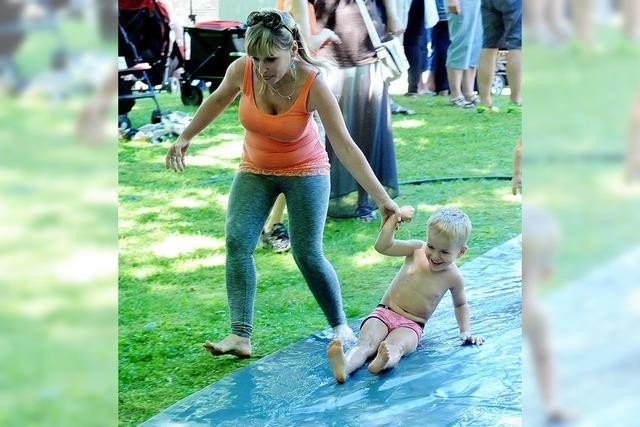 Der Stadtpark wurde ein Paradies fr Spiele