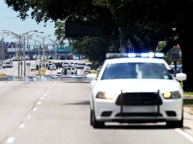 Einsatz in Baton Rouge. Auch einer der Schtzen wurde gettet.  | Foto: AFP