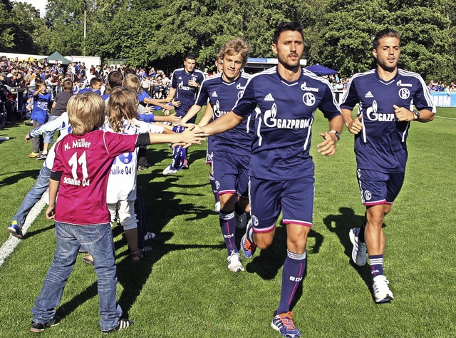 Auf ein Wiedersehen: Im Juli 2012 trat...en Oberligisten FC Villingen mit 5:0.   | Foto: reinhardt