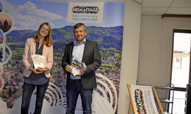 Heimattage 2018:  Die Organisatoren Anna Scholand und Gregor Swierczyna.   | Foto: Bernd Fackler