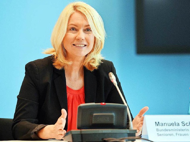 Bundesfamilienministerin Manuela Schwesig  | Foto: dpa
