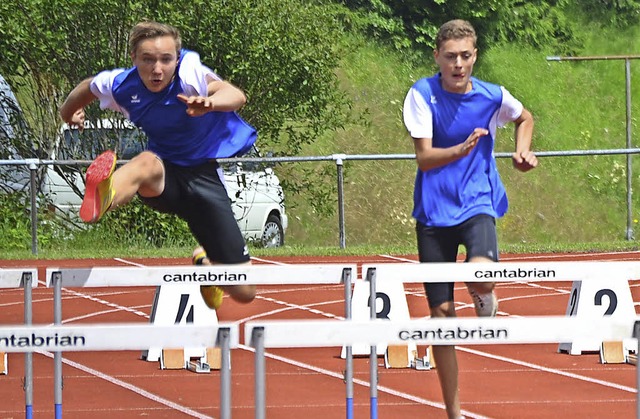 Medaillensammler: Jan Horn (links) gewann vier Titel.   | Foto: junkel
