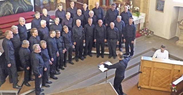 Geistlicher Teil des Konzerts mit Mich...igent) und Felix Ketterer (am Klavier)  | Foto: Barbara Odrich-Rees