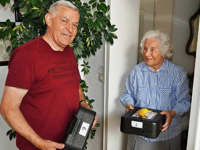 Helmut Kranzer aus Breisach fhrt als ...el ist froh, dass es den Service gibt.  | Foto: Kai Kricheldorff