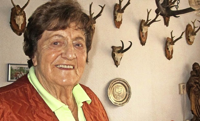 Am 10. Juli feierte Edith Kauffmann au...nun seit 60 Jahren ihren  Jagdschein.   | Foto: Claudia Pusukar